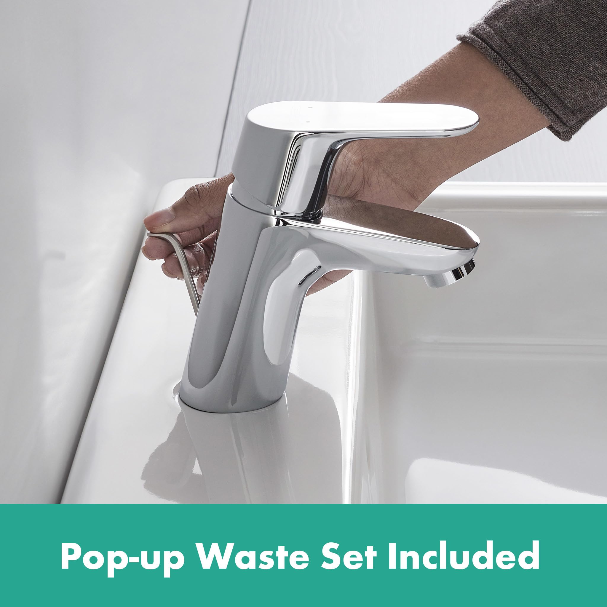 Amazon.com: hansgrohe Focus Basin Mixer tap 70 with pop up Waste